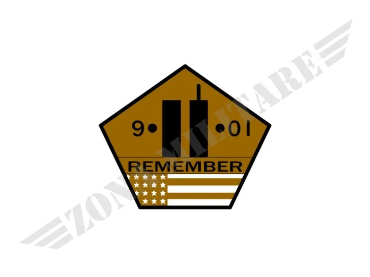 Zona Militare Patch Ricamata Remeber 9/11