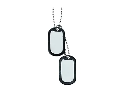 Piastrina Americana Dog Tag Inox - DM Diffusion