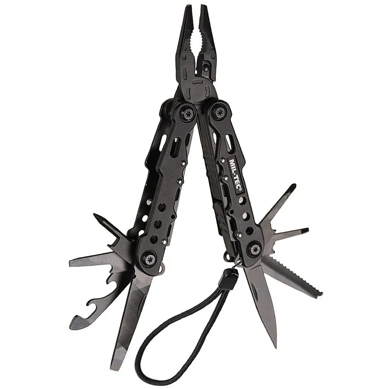 Mil-Tec Pinze Multiuso Professionale Militare Multitool Cobra · Negro