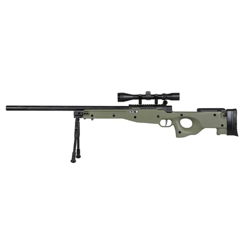 Specna Arms SA S02 CORE Sniper con Visor y Bipode · Verde / OD