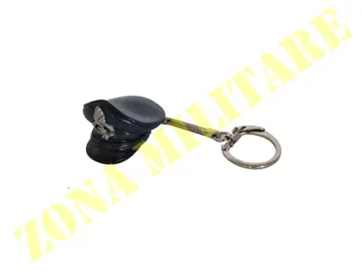 Portachiavi Cappello Polizia A Colori Smaltato - Zona Militare