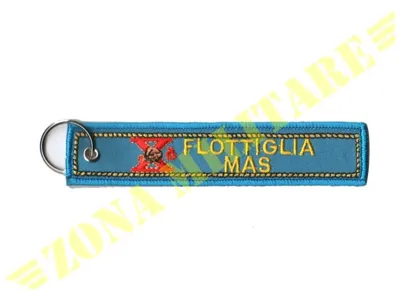 Portachiavi con Occhiello X Max Azzurro - Zona Militare