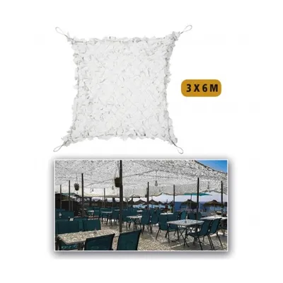 Rete Ombreggiante Rete 3x6 "Shadow Sail" Bianca/Grigia - Mil-Tec