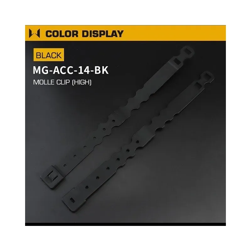 MOLLE Clip Long · Negro