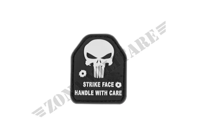Zona Militare Sapi Skull Rubber Patch JTG · Negro