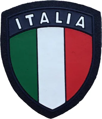 Scudetto Italia con Retro Removibile in Velcro - SBB