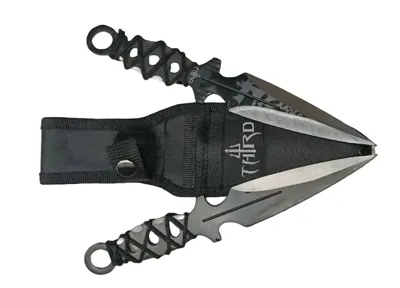 Da 2 Coltelli Da Lancio con Fodero in Nylon - THIRD AMONT