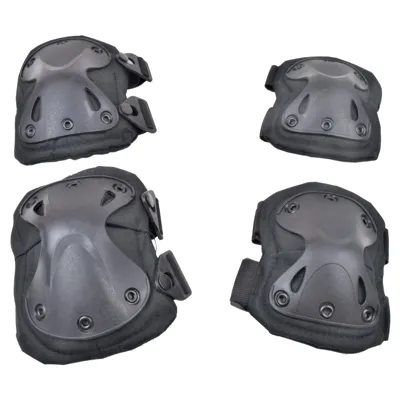 Ginocchiere e Gomitiere Tattiche Xtac Nere - Wosport