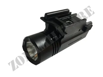 Torcia Da Pistola 200 Lumens in Alluminio - Zona Militare