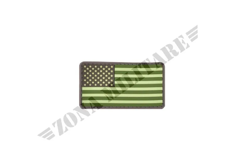 Zona Militare US Flag Rubber Patch Forest