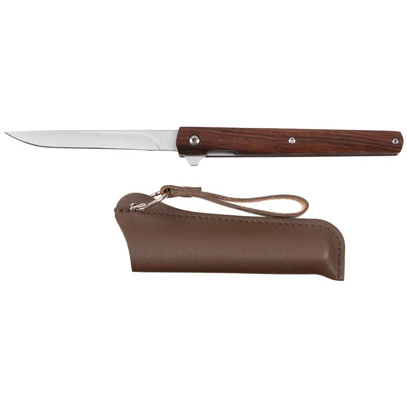 Klappmesser, FOX "Slim", Cocobolo Holzgriffschalen 9cm