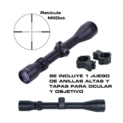 3-9x40 Mildot No Iluminada con Anillas 11mm - zasdar