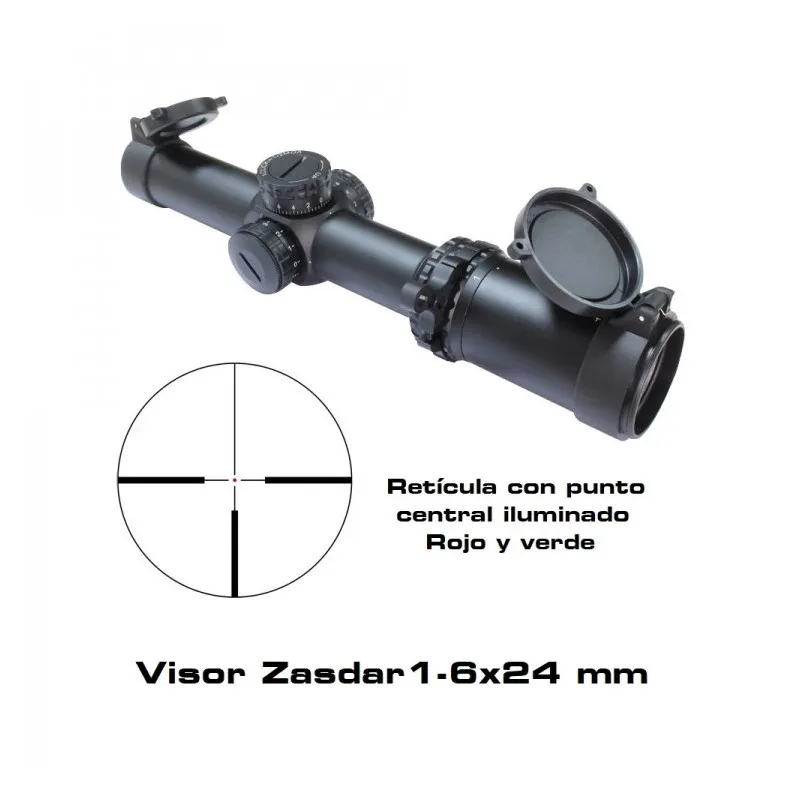 Zasdar 1-6X24MM Reticula Iluminada