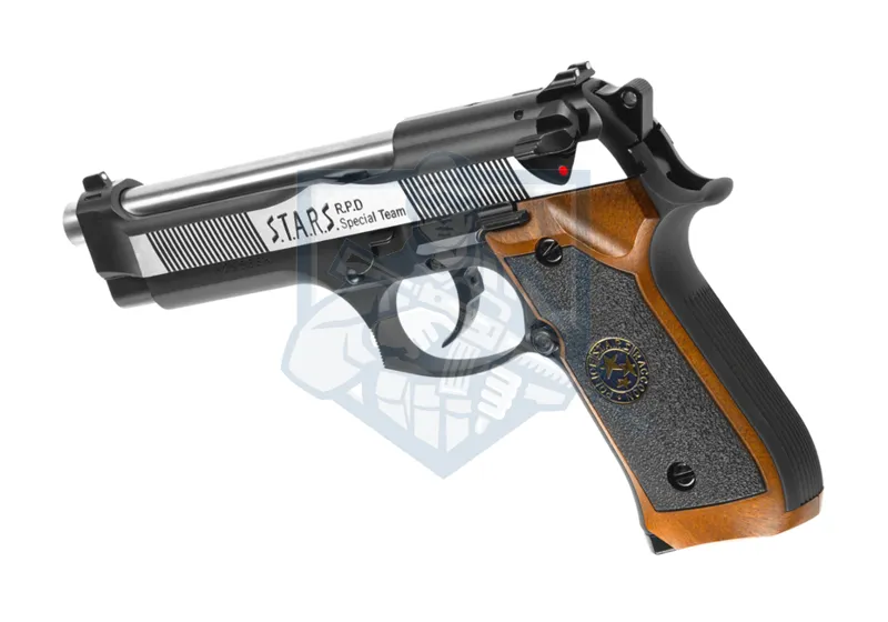 WE Airsoft M92 Samurai Edge Biohazard Dual Tone · Negro