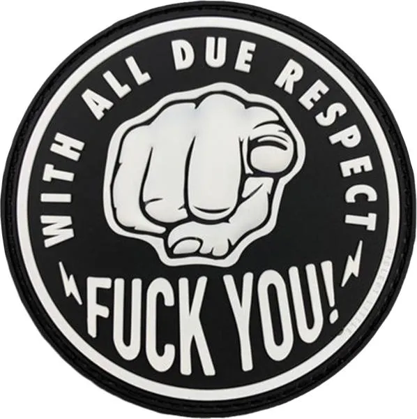 Violent Little Machine "With All Due Respect, Fuck You" Patch
