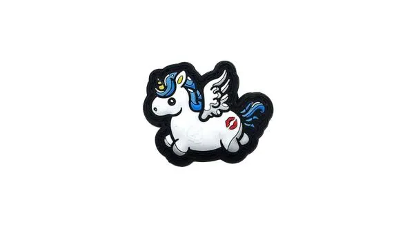 JTG Flying Unicorn Kiss My Ass MICRO PVC Patch