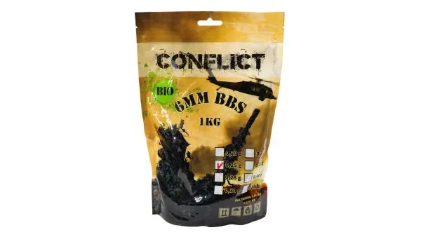 CONFLICT BIO BBs 0.25g 1kg Beutel