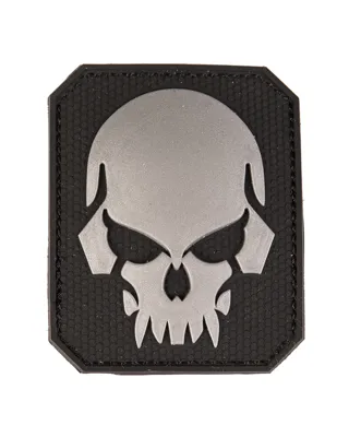 Patch 3D Skull PVC Mit Klett Lg - Kaufen! - Mil-Tec