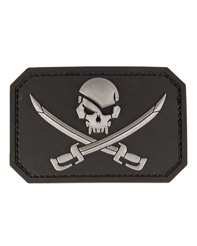 Mil-Tec Patch 3D Skull W.swords PVC Mit Klett - Kaufen!