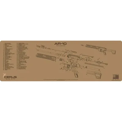 AR-10 Rifle Cleaning Mat - Cerus Gear