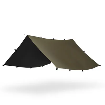 Mehrzweckplane Wild Tarp 300 x 300 cm RAL7013 Inkl. Heringe, Schnüre Und Transportbeutel - Tac Maven