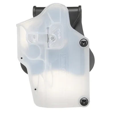 Per-Fit Universal Tactical Holster Polymer Paddle - Passend Für Über 80 Pistolen Rechts Transparent - Amomax
