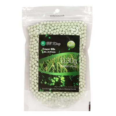 Glow in Dark High Precision Tracer BIO BBs 0,30g 2.000ER Beutel Grün - BB King