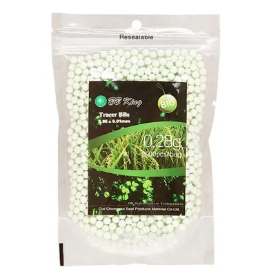 Glow in Dark High Precision Tracer BIO BBs 0,28g 2.000ER Beutel Grün - BB King