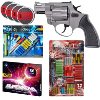 Feuerwerk Revolver Bundle R2 2 Zoll Schreckschuss - LivingActive