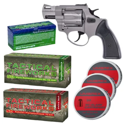 Feuerwerk Revolver Set R2 2 Zoll Schreckschuss - LivingActive