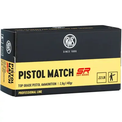 22LFB Pistol Match SR 2,6 g - 50 Stk - RWS