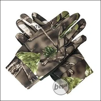 Scharfschützen Handschuhe "Natural Blind© 3D", Grün (100% Polyester) - Unisize - BE-X
