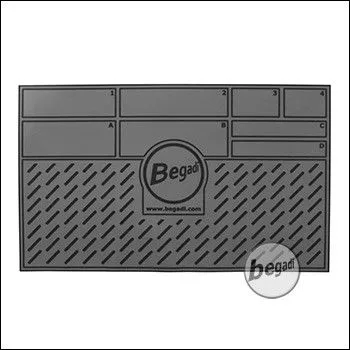 BEGADI Arbeitsmatte / Working Pad, 50 x 30cm - Grau (Version 2)