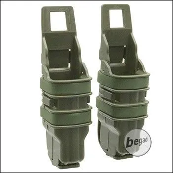 BEGADI Basic Hardshell Magazintaschen / MAG Pouch Bundle Für Pistolen (Double Stack) · Verde / OD