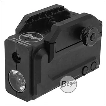 Dummy Pistolen Laser (Laser – Licht Attrappe) "Arrowbox-PL", Aus ABS, Eco Version - BEGADI