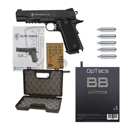 !!! - Pistole - 1911 TAC CO2 - Ab 18, Über 0,5 Joule - Elite Force