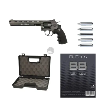 !!! - Revolver - DAN Wesson 8" CO2 - From 18, Over 0.5 Joules - ASG