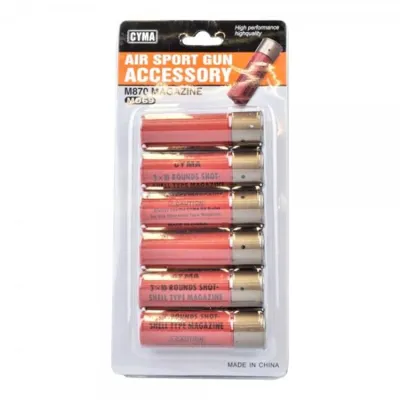 Shotgun Shells 30 Schuss Rot 6ER Pack