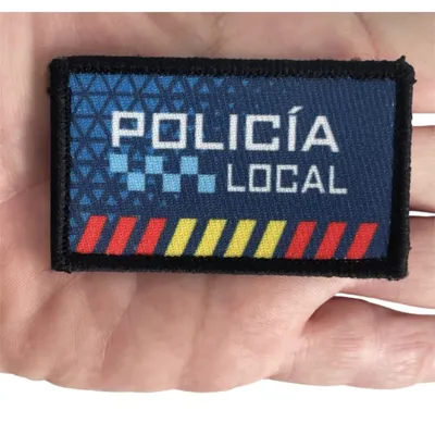 2x7 cm Policia Local - Barbaric