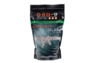 0,25 Gramm 4000 Bio Pla GSG-9 BBs