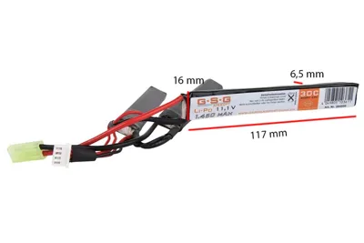AirmaX LIPO Akku 11,1V, 1450mAh, 30C, Triple-Type - GSG