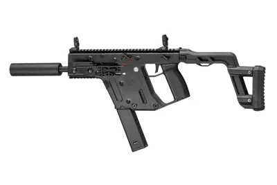 Kriss Vector Submachine Gun Mit MOCK Schalld&auml;Mpfer S-Aeg - Krytac