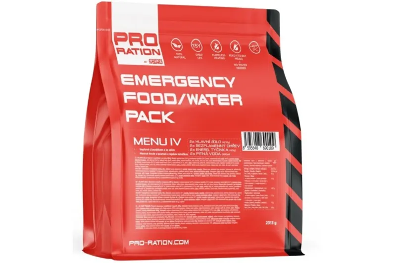 Pro-Ration Emergency Food Water MENU IV - Tactical Meal Ready to Eat