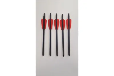 Sonderposten / 5x Carbonpfeile /Bolzen 7,5'' in /Rot - Buchner