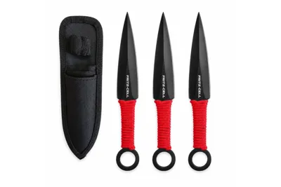 1 x 3ER Set Wurfmesser Mit Nylonscheide - Fritz-Cell
