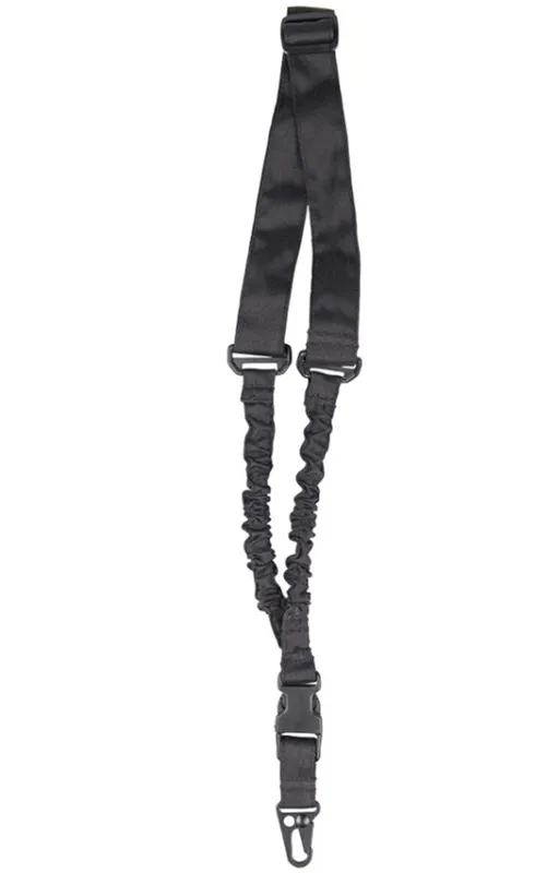 One-Point Dual-Bungee Tactical Sling, Basic · Negro