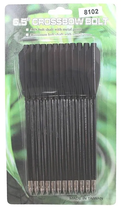 12 Plastic Arrows - Pistol Crossbow · Negro