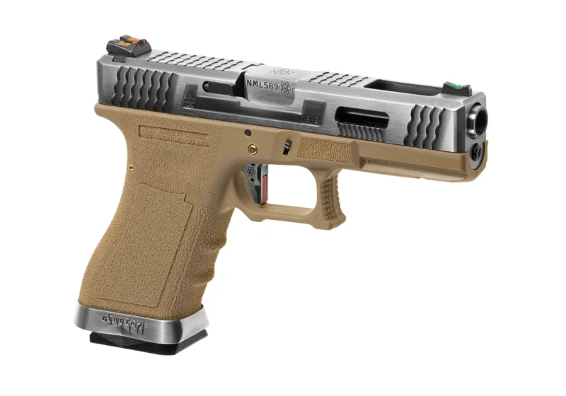 WE Airsoft G-Force 18C SV Barrel Metal Version · Plata