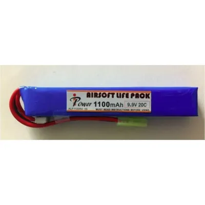 9,9V 1100mAh Life 20C Tubo - IPower