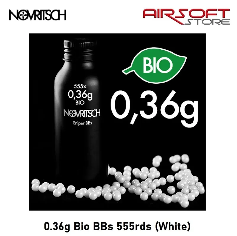 0.36g Bio BBs 555 rds · Blanco